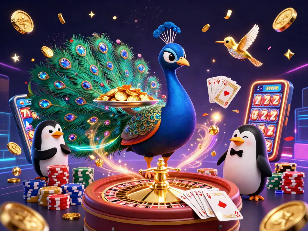 Spin to win at link-sunwin with vibrant games and dazzling casino elements around players.