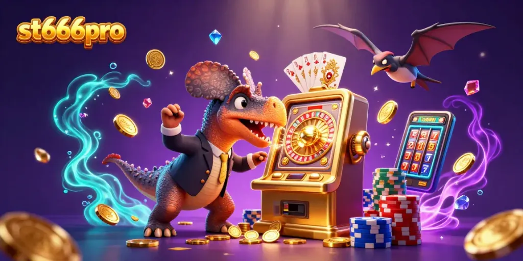 Experience st666pro's thrilling casino action with lively characters and jackpot moments!
