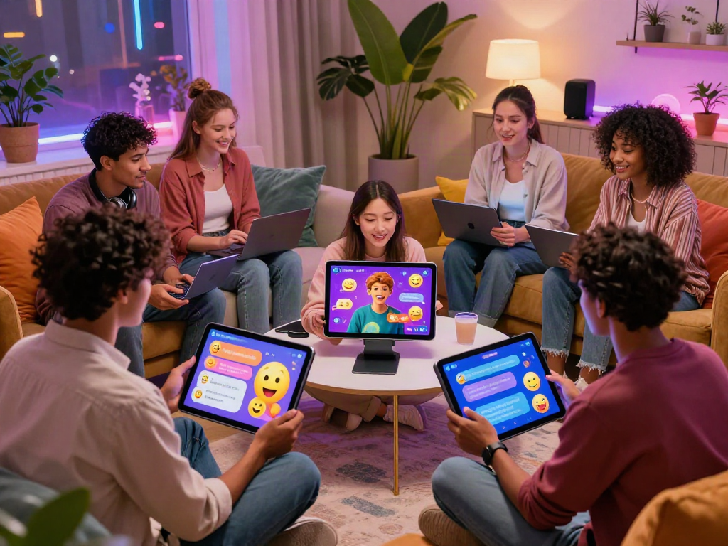 Engaging users in nsfw AI chat within a stylish digital chatroom.